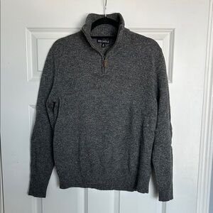 J. Crew Mercantile Dark Gray Men's Quarter Zip Sweater